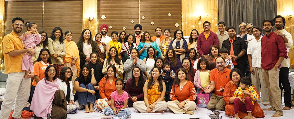Full BTNE family group portrait — every participant together at the close of the retreat